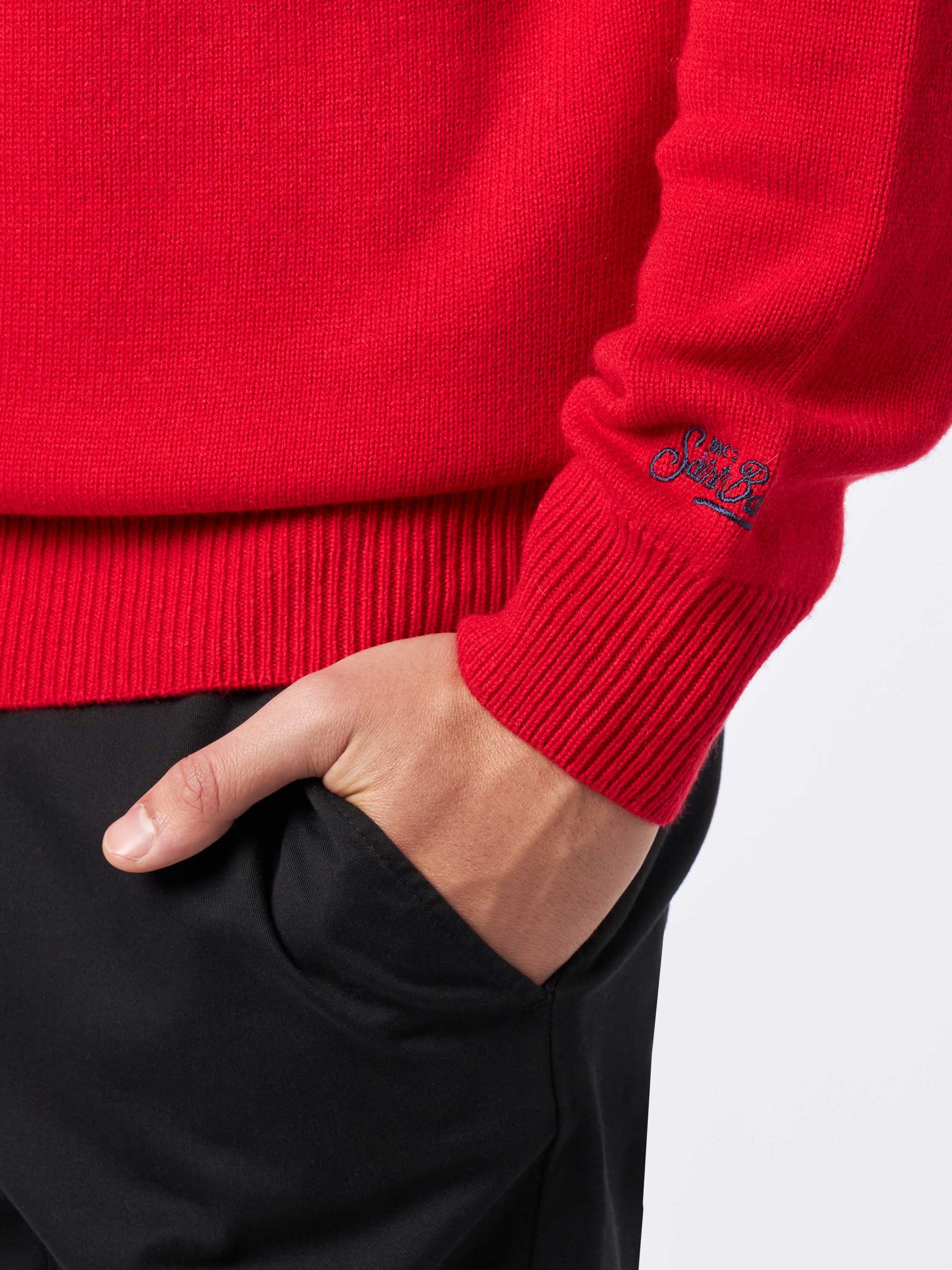 Norwegian style man red sweater - MC2 Saint Barth