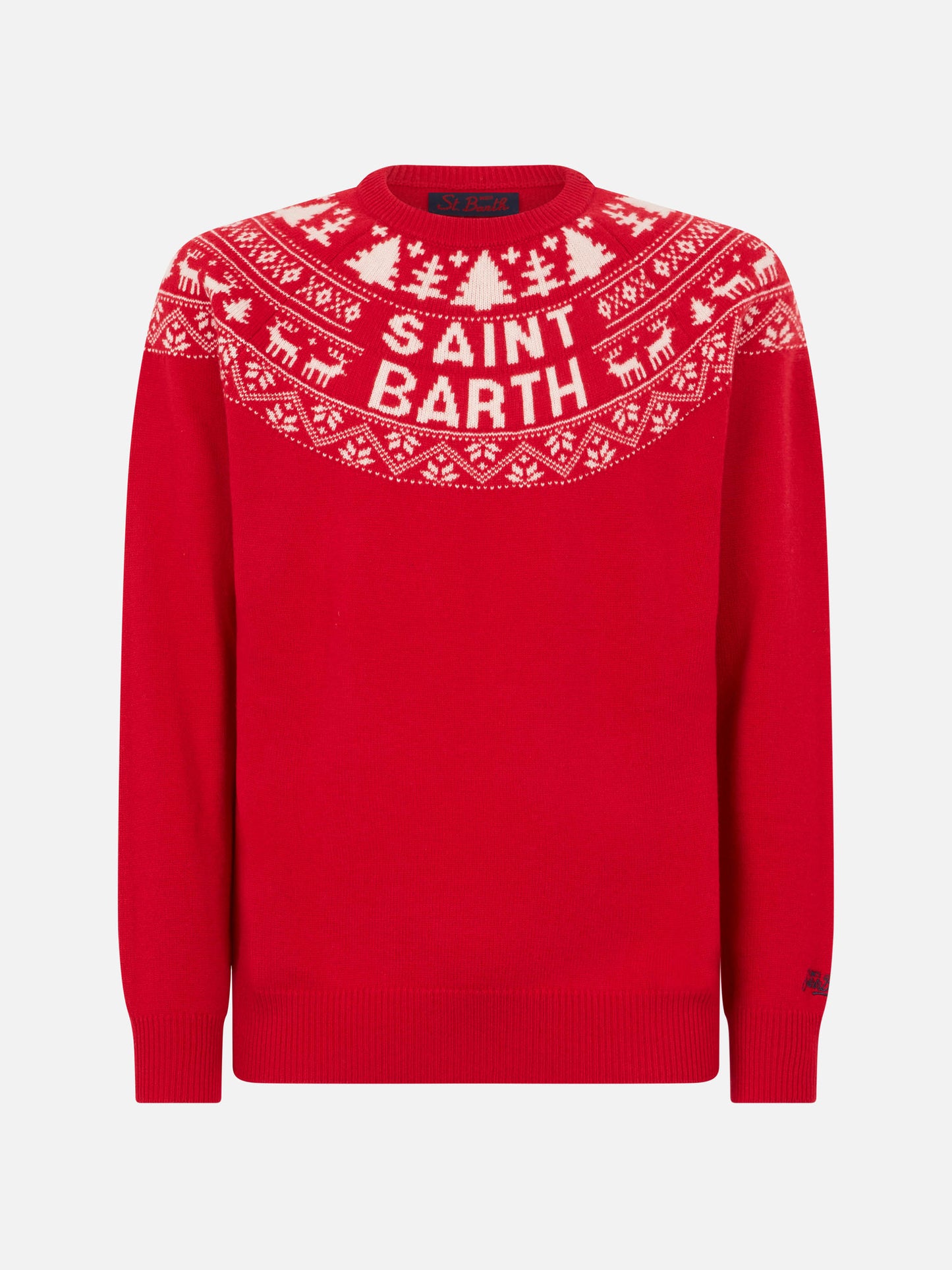 Norwegian style man red sweater - MC2 Saint Barth