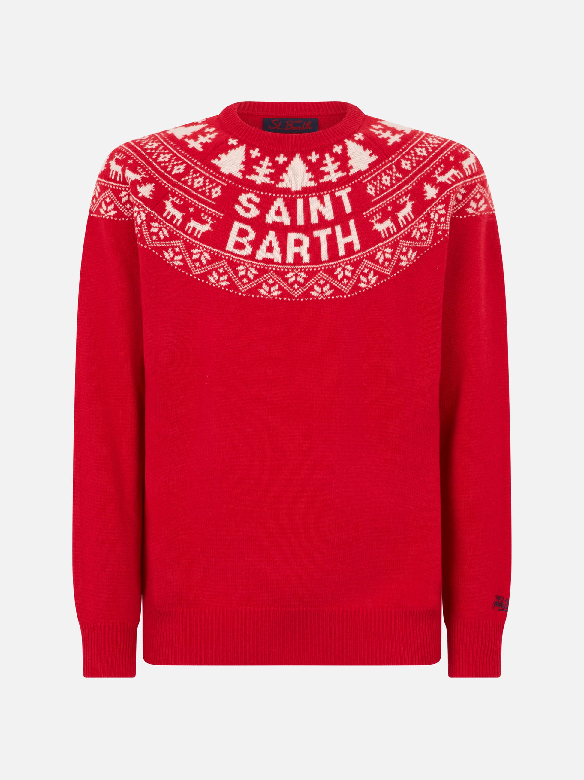 Norwegian style man red sweater - MC2 Saint Barth