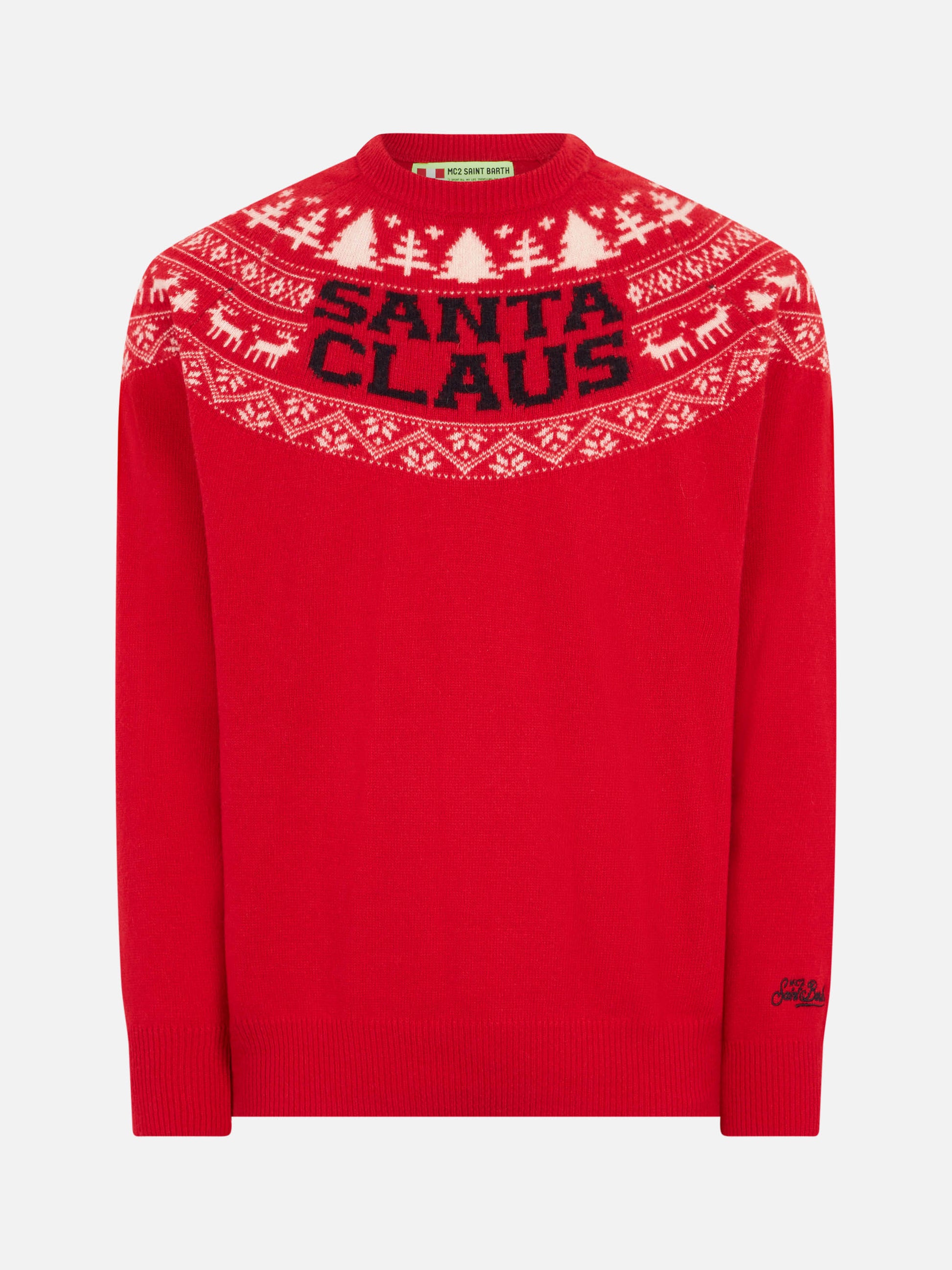 Norwegian style man red sweater - MC2 Saint Barth