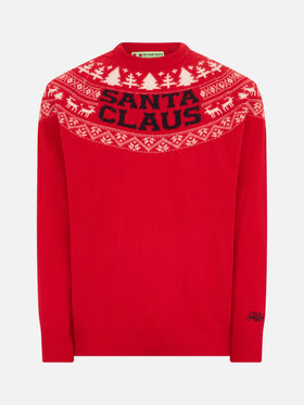 Norwegian style man red sweater - MC2 Saint Barth