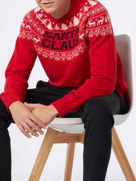 Norwegian style man red sweater - MC2 Saint Barth