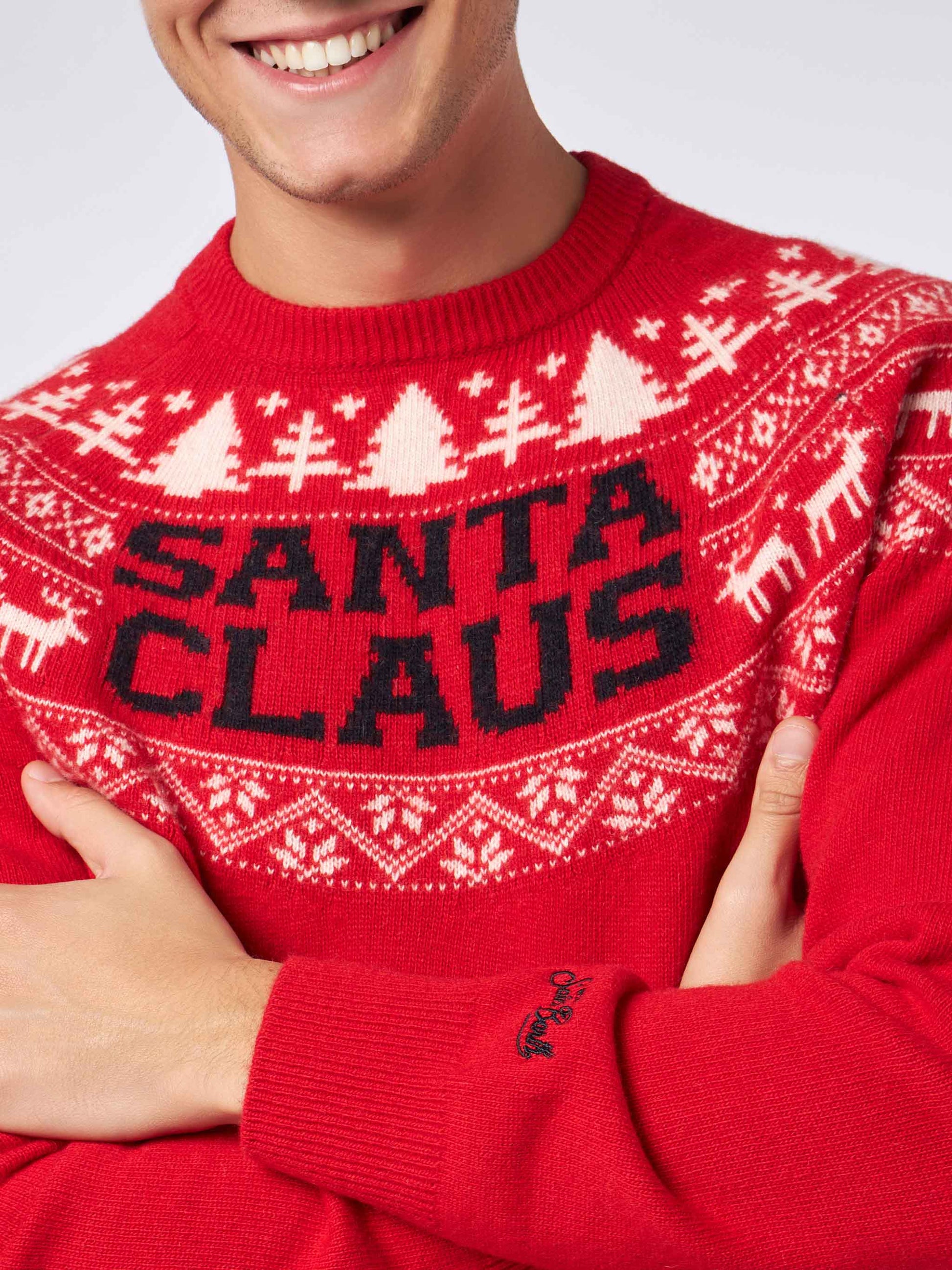 Norwegian style man red sweater - MC2 Saint Barth