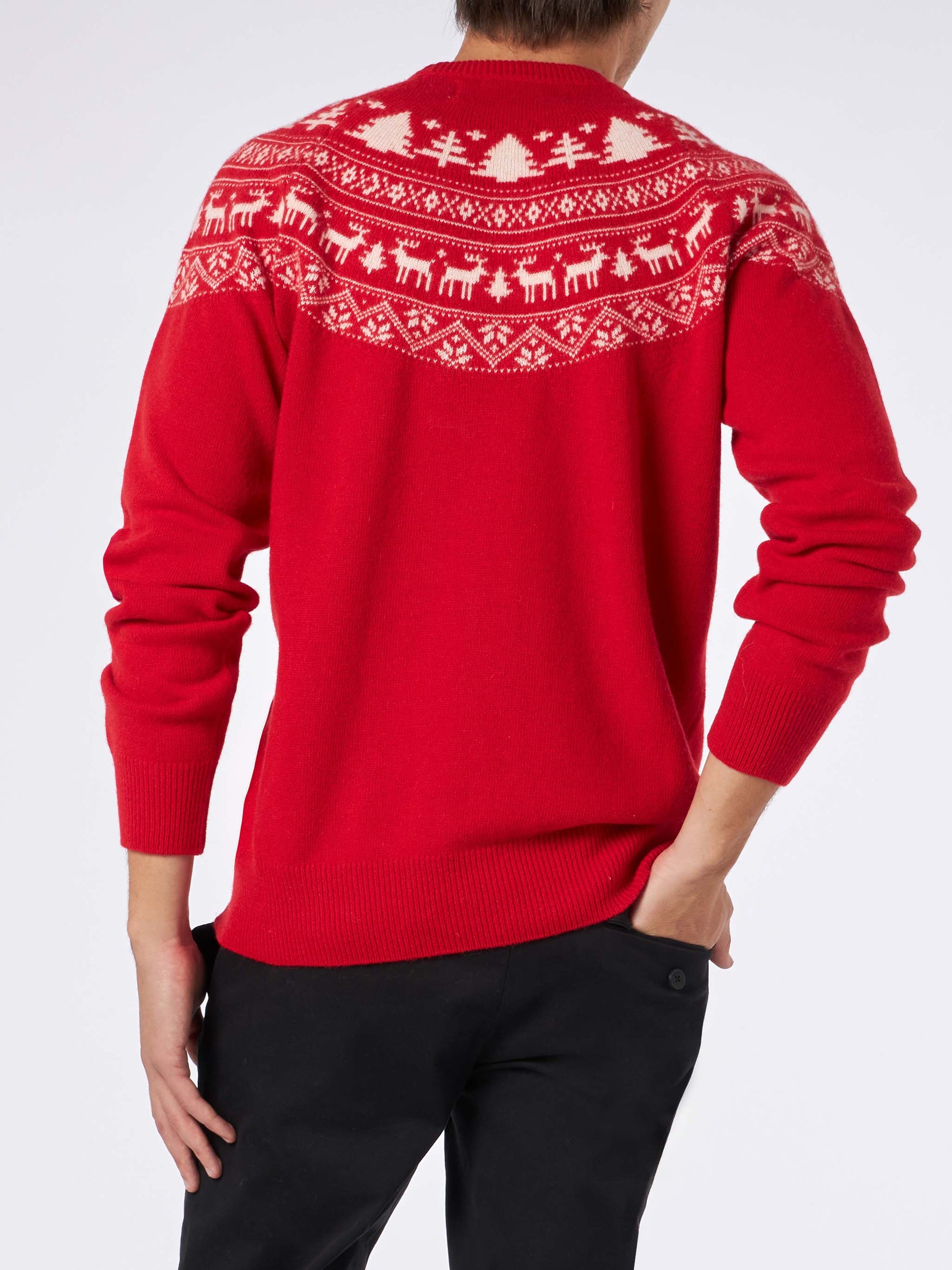 Norwegian style man red sweater - MC2 Saint Barth