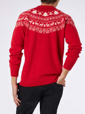 Norwegian style man red sweater - MC2 Saint Barth