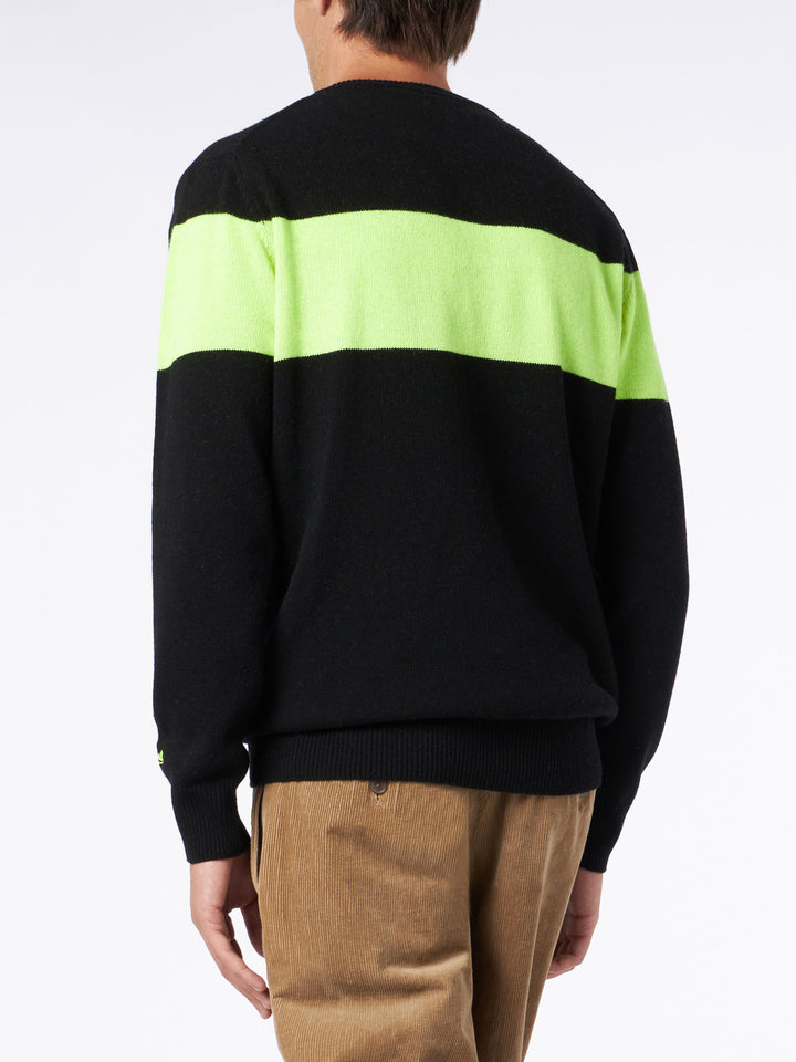 Man crewneck sweater Heron with Après Ski jacquard - MC2 Saint Barth