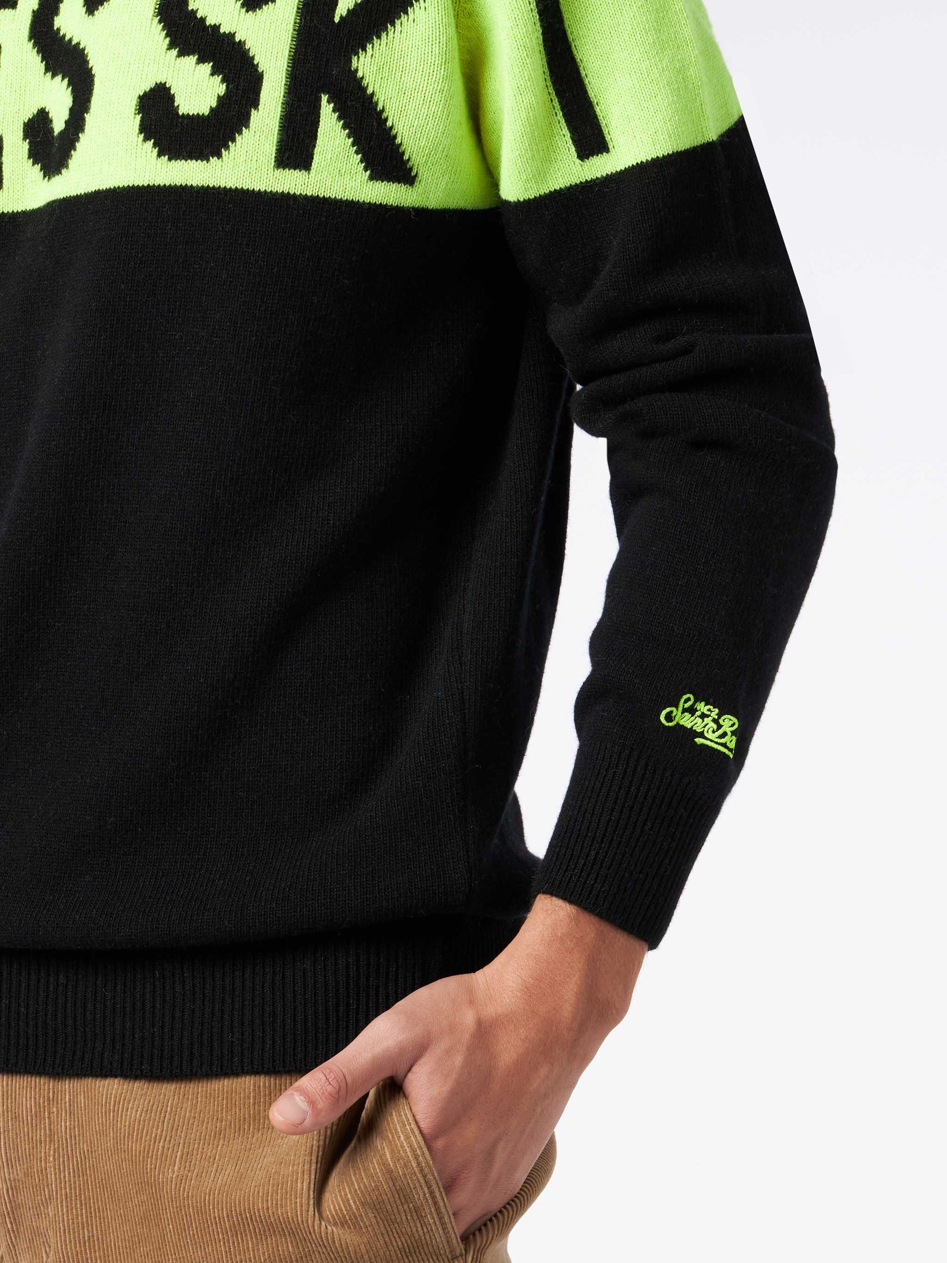 Man crewneck sweater Heron with Après Ski jacquard - MC2 Saint Barth