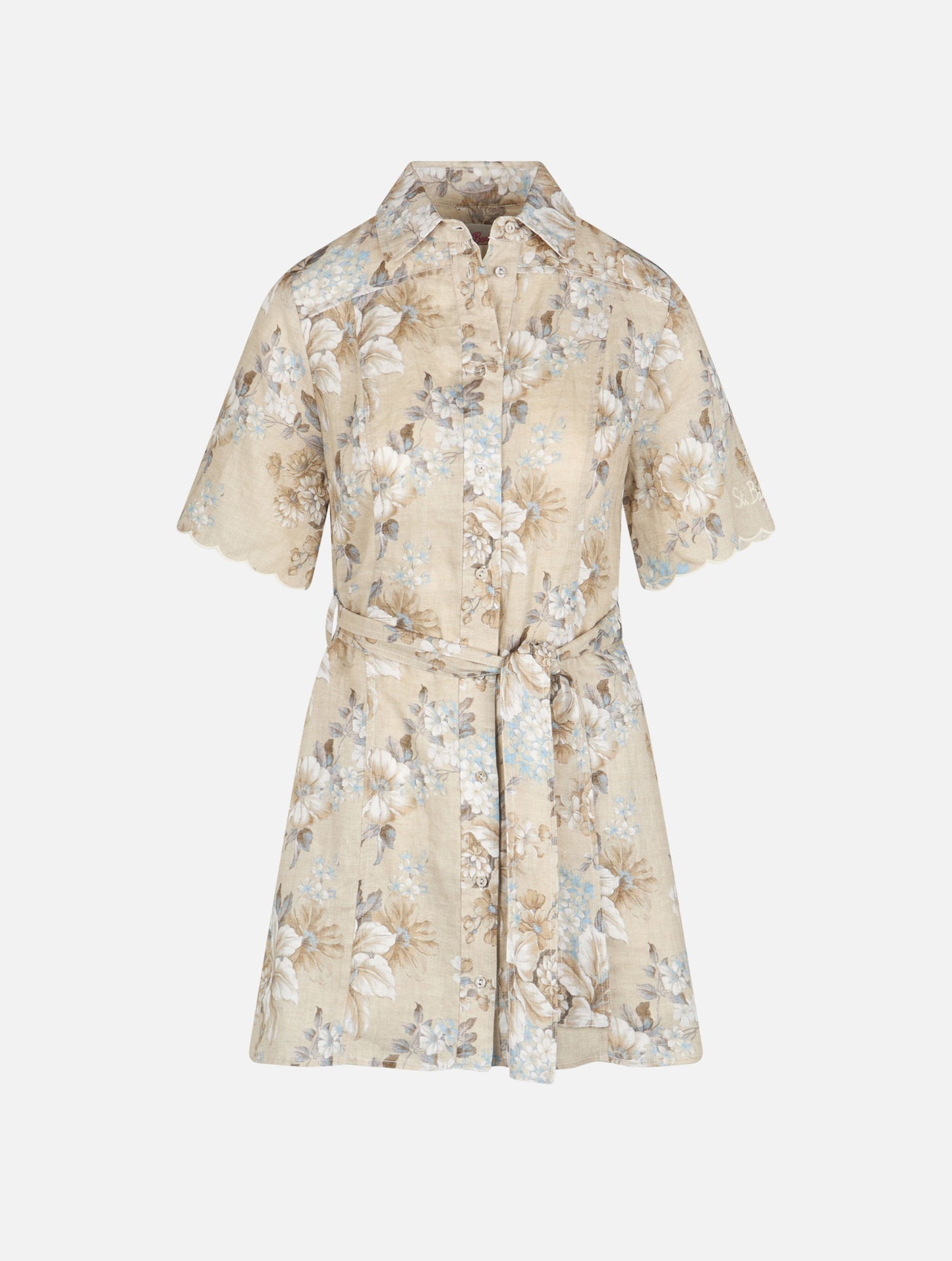 Woman flower linen dress Hermione - MC2 Saint Barth
