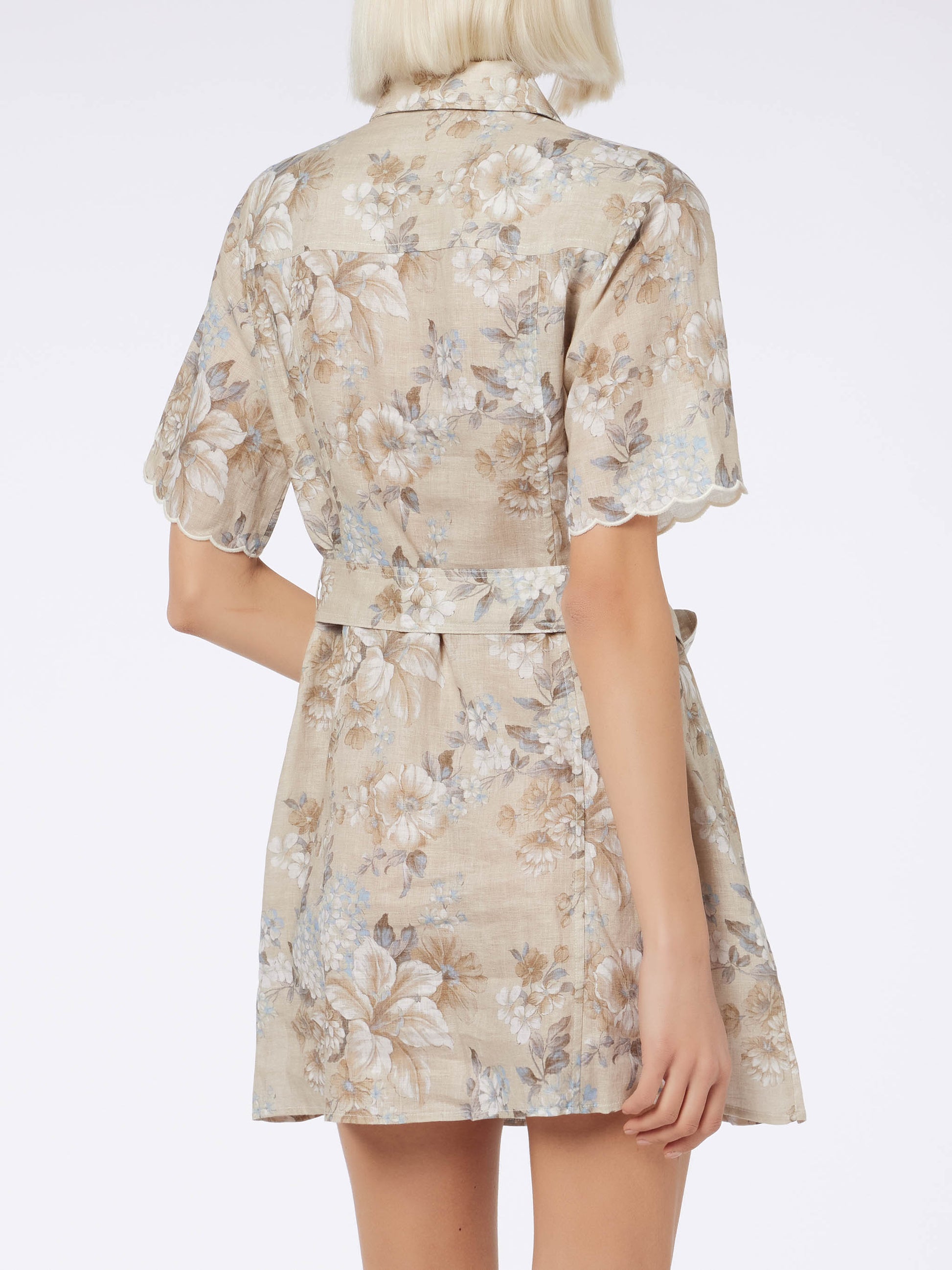 Woman flower linen dress Hermione - MC2 Saint Barth