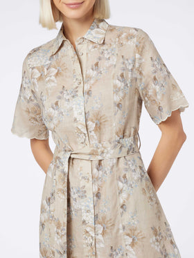 Woman flower linen dress Hermione - MC2 Saint Barth