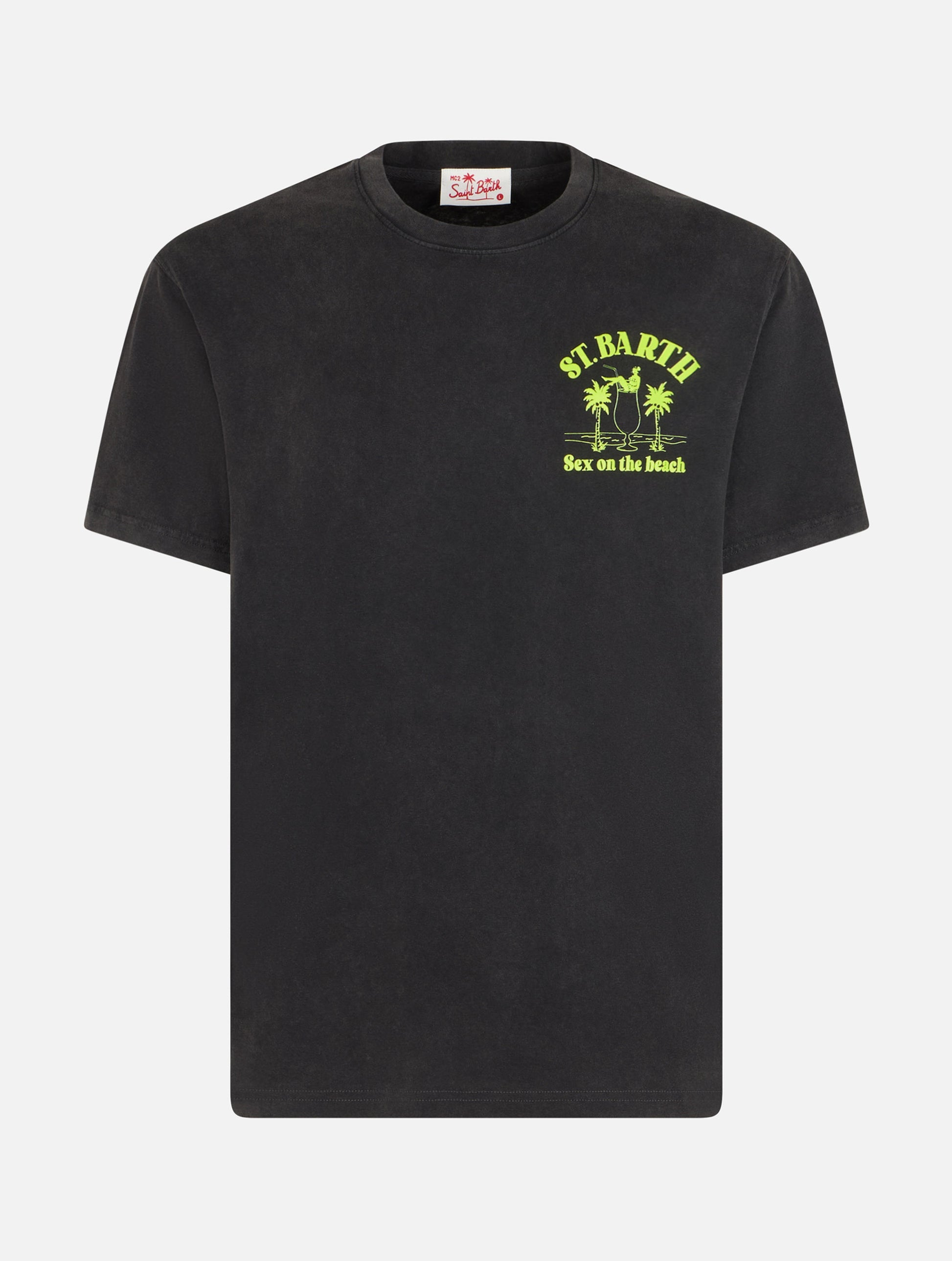 Man vintage cotton t-shirt Jack with St. Barth Sex on the Beach print - MC2 Saint Barth