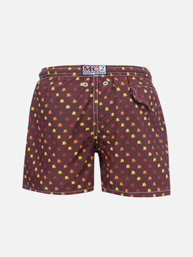 Lightweight fabric swimshorts Jean with Roma print | AS ROMA SPECIAL EDITION