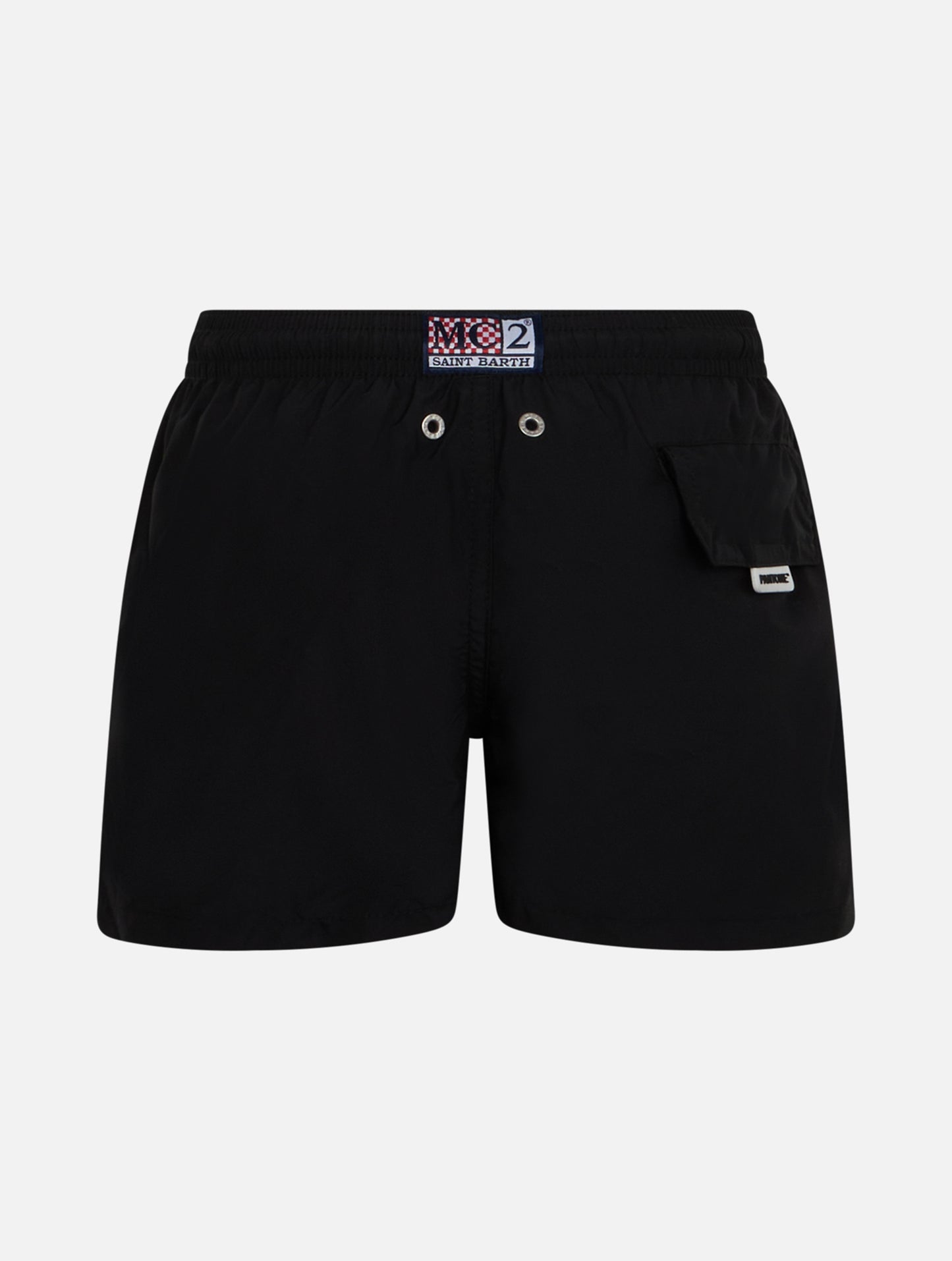 Boy lightweight fabric black swim shorts Jean Lighting Pantone | PANTONE® SPECIAL EDITION - MC2 Saint Barth