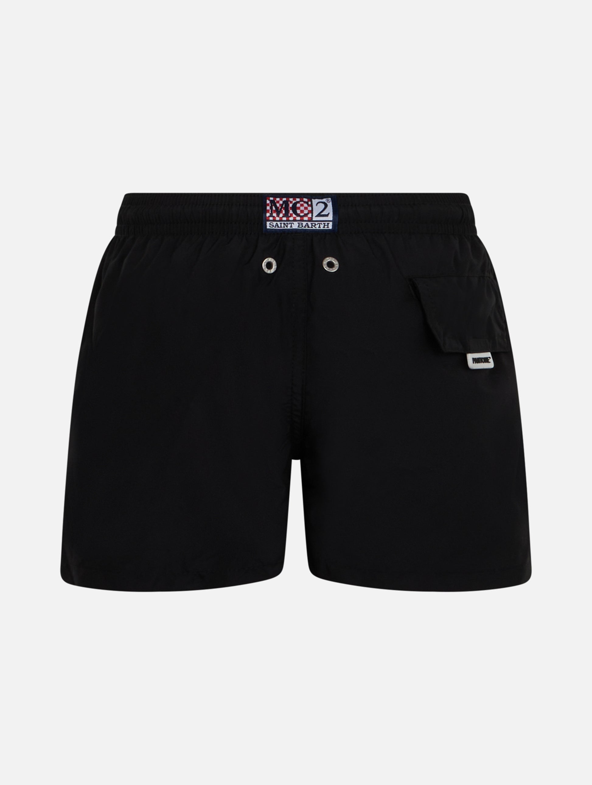 Boy lightweight fabric black swim shorts Jean Lighting Pantone | PANTONE® SPECIAL EDITION - MC2 Saint Barth