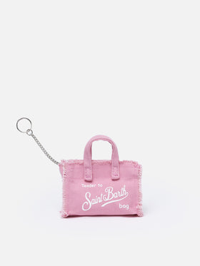 Pink cotton canvas Key Holder - MC2 Saint Barth