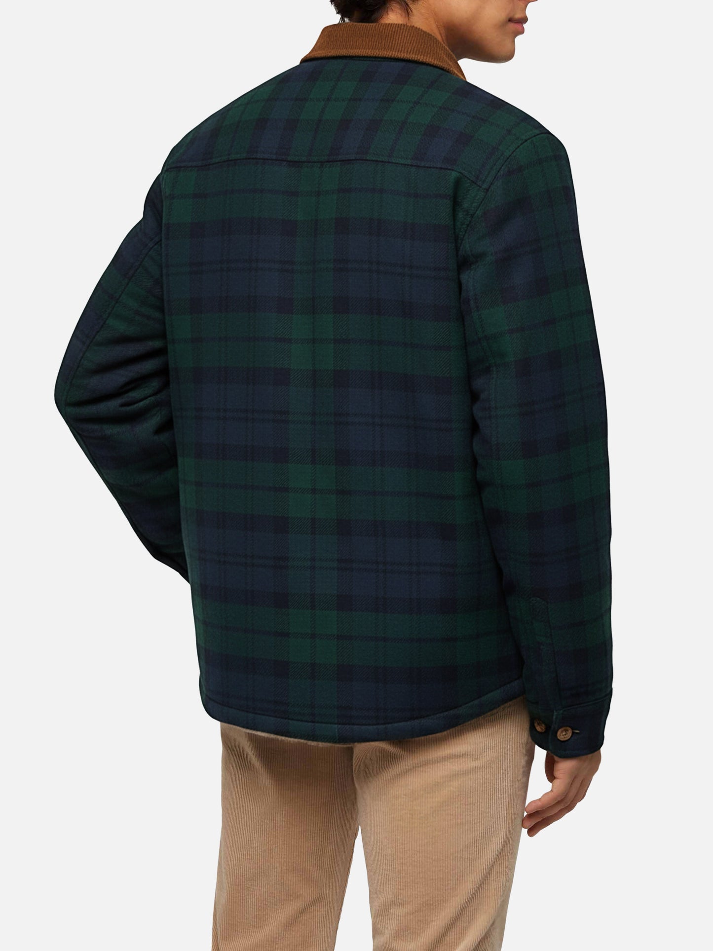 Landeck Overshirt aus Wollmischgewebe mit Tartanmuster