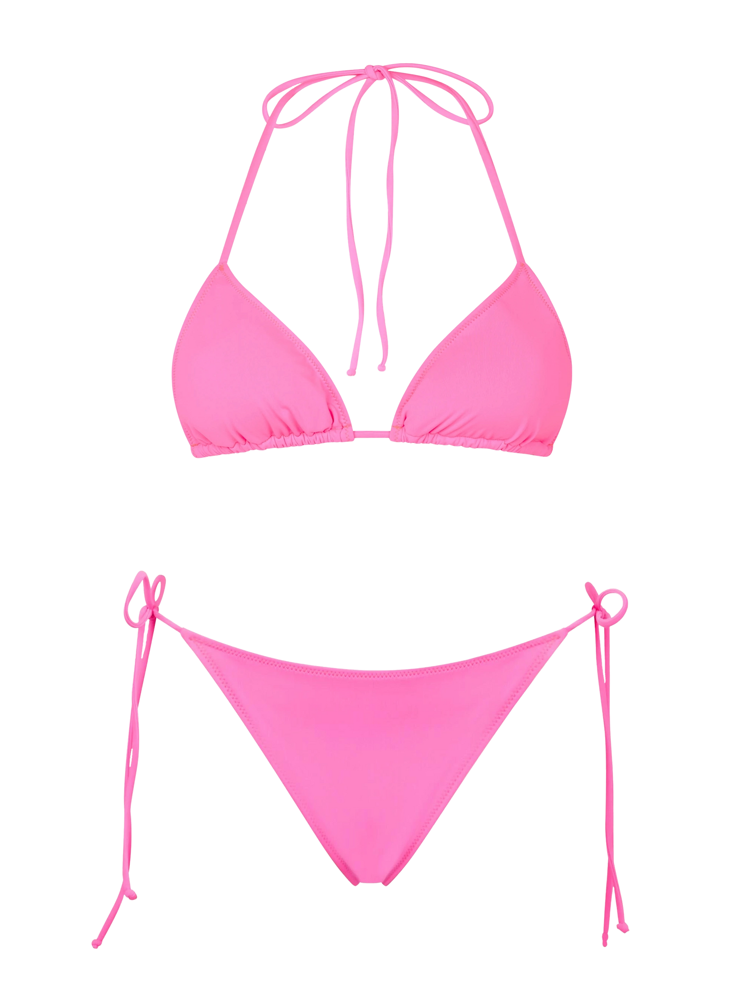 Woman fluo pink triangle bikini - MC2 Saint Barth