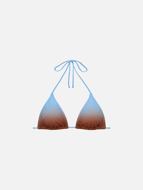 Leah triangle top with gradient print