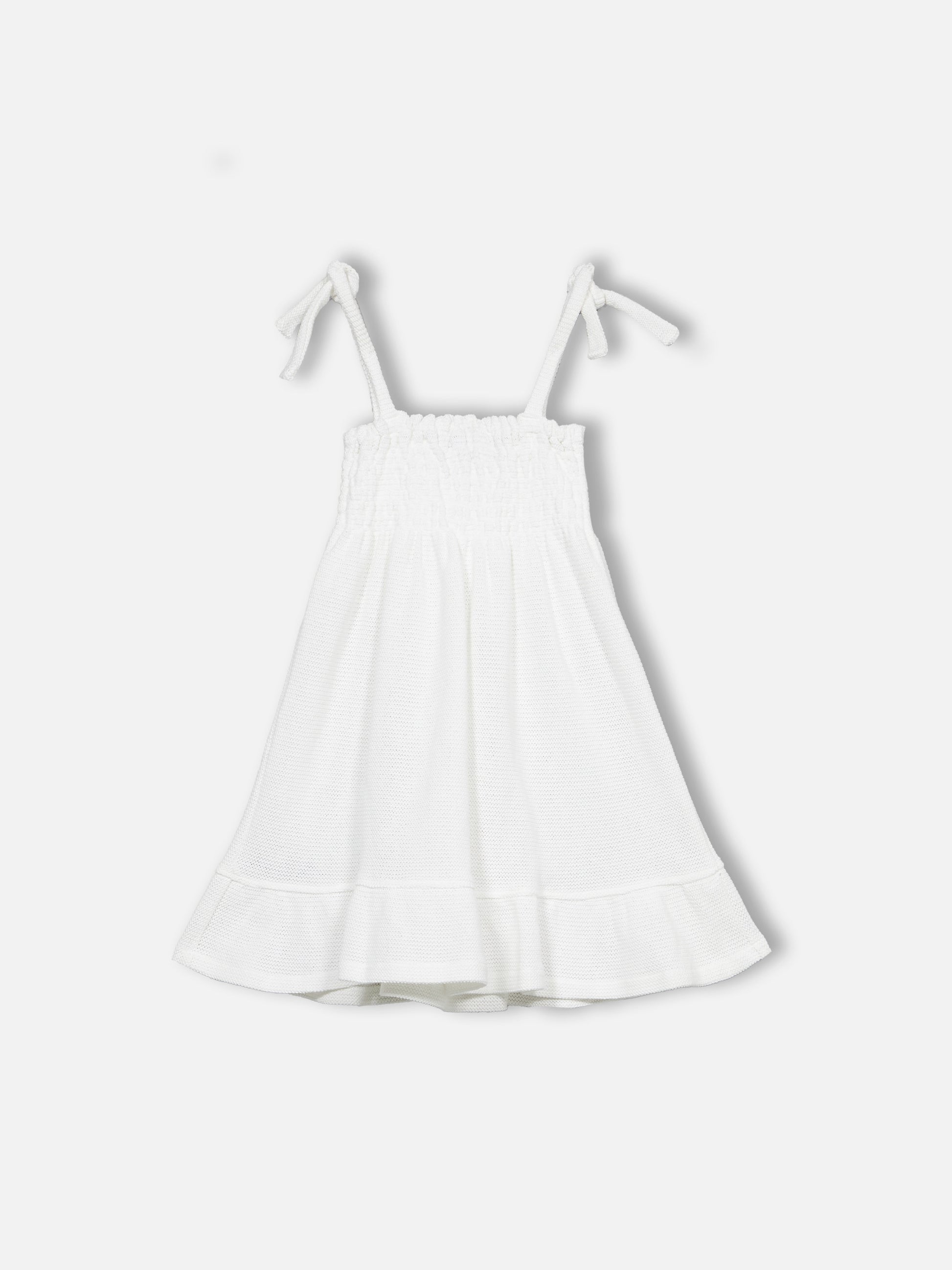 Girl white crochet dress - MC2 Saint Barth