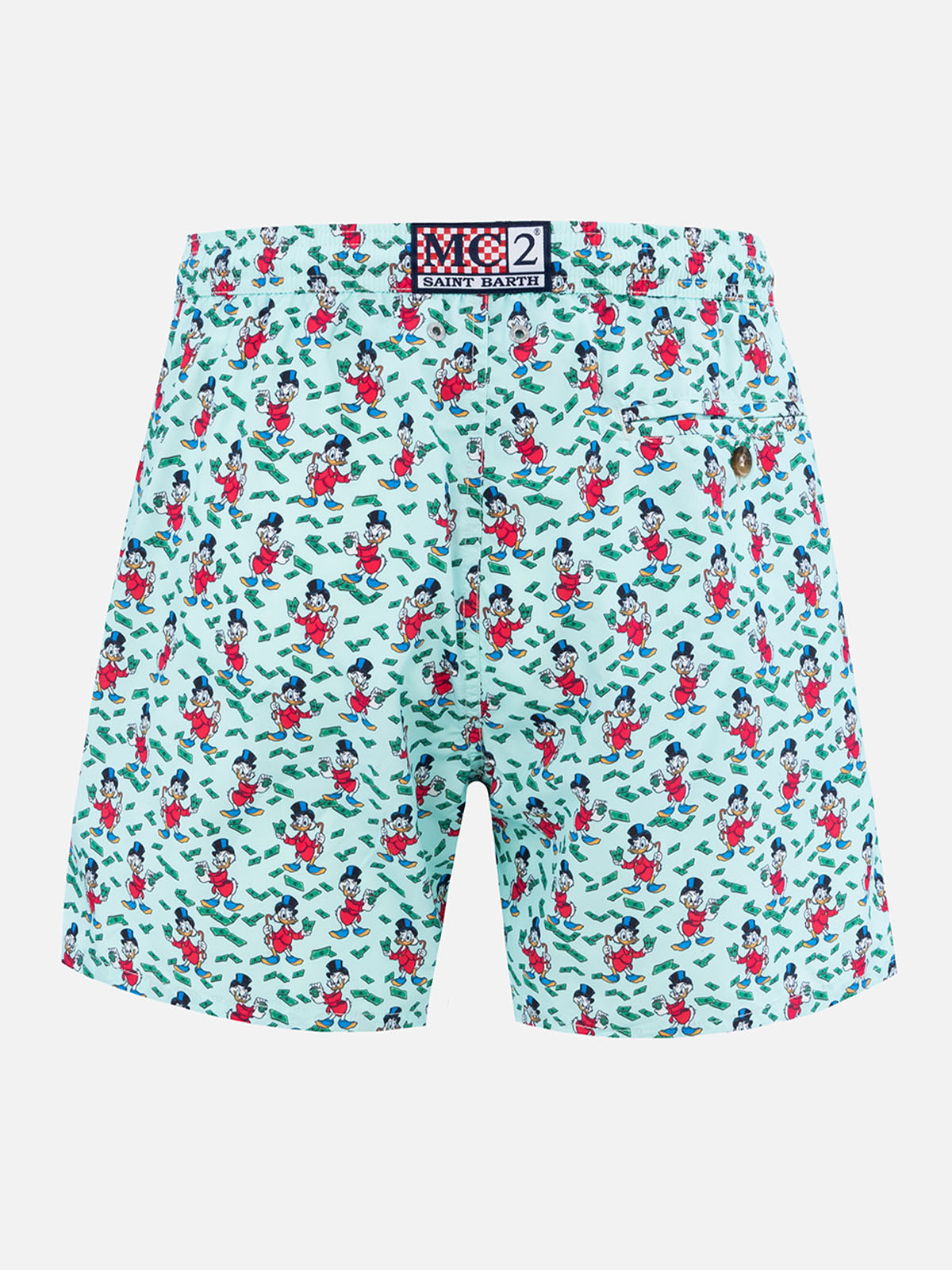 Man lightweight fabric swim-shorts Lighting Micro Fantasy with Scrooge print | DISNEY SPECIAL EDITION - MC2 Saint Barth