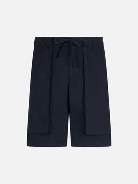 Man blue bermuda with side pockets - MC2 Saint Barth