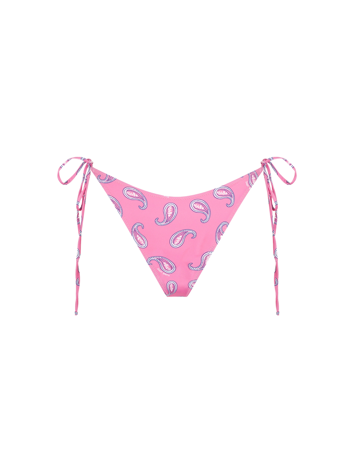 Bikini da donna a fascia con stampa paisley