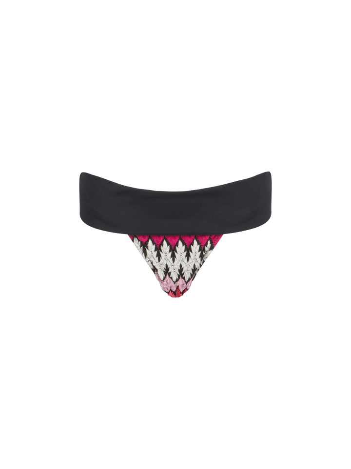 Woman chevron knitted triangle bikini - MC2 Saint Barth