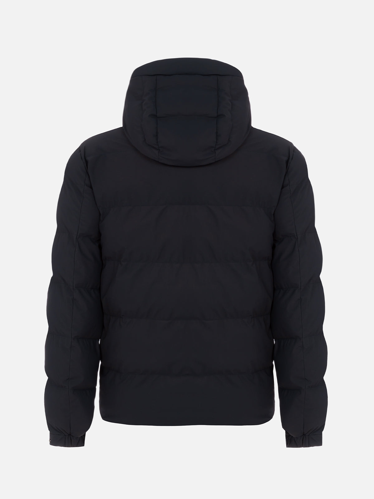 Man navy blue hooded puffer jacket Maier - MC2 Saint Barth