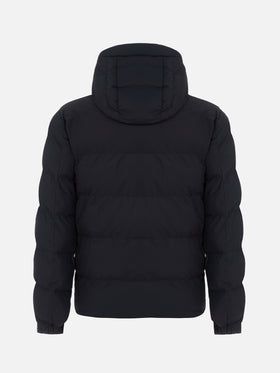Man navy blue hooded puffer jacket Maier - MC2 Saint Barth