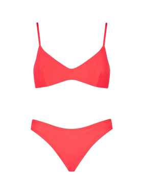 Woman fluo red bralette bikini - MC2 Saint Barth