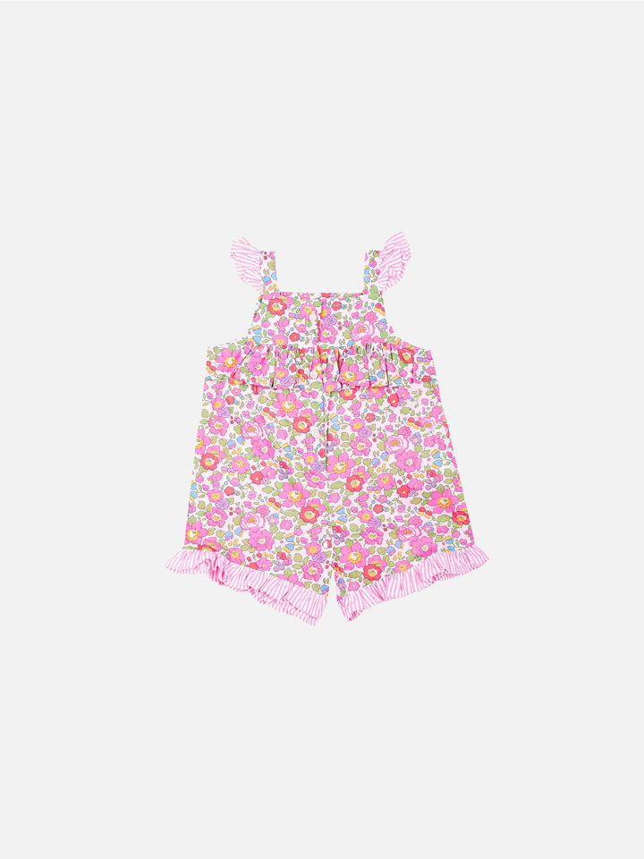 Baby girl dress with flower print - MC2 Saint Barth