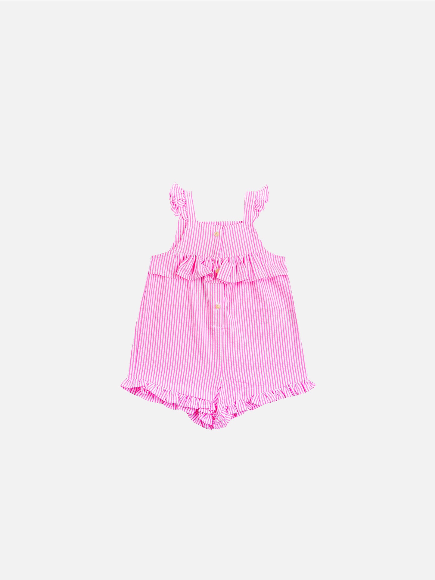 Little pink striped print baby dress - MC2 Saint Barth