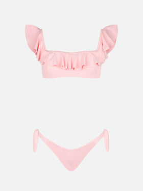 Off Shoulder pink Bikini top - MC2 Saint Barth