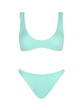 Woman sage green tiny crinkle bikini Pamy Naomi - MC2 Saint Barth