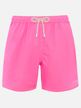 Pink classic light swim shorts Patmos - MC2 Saint Barth