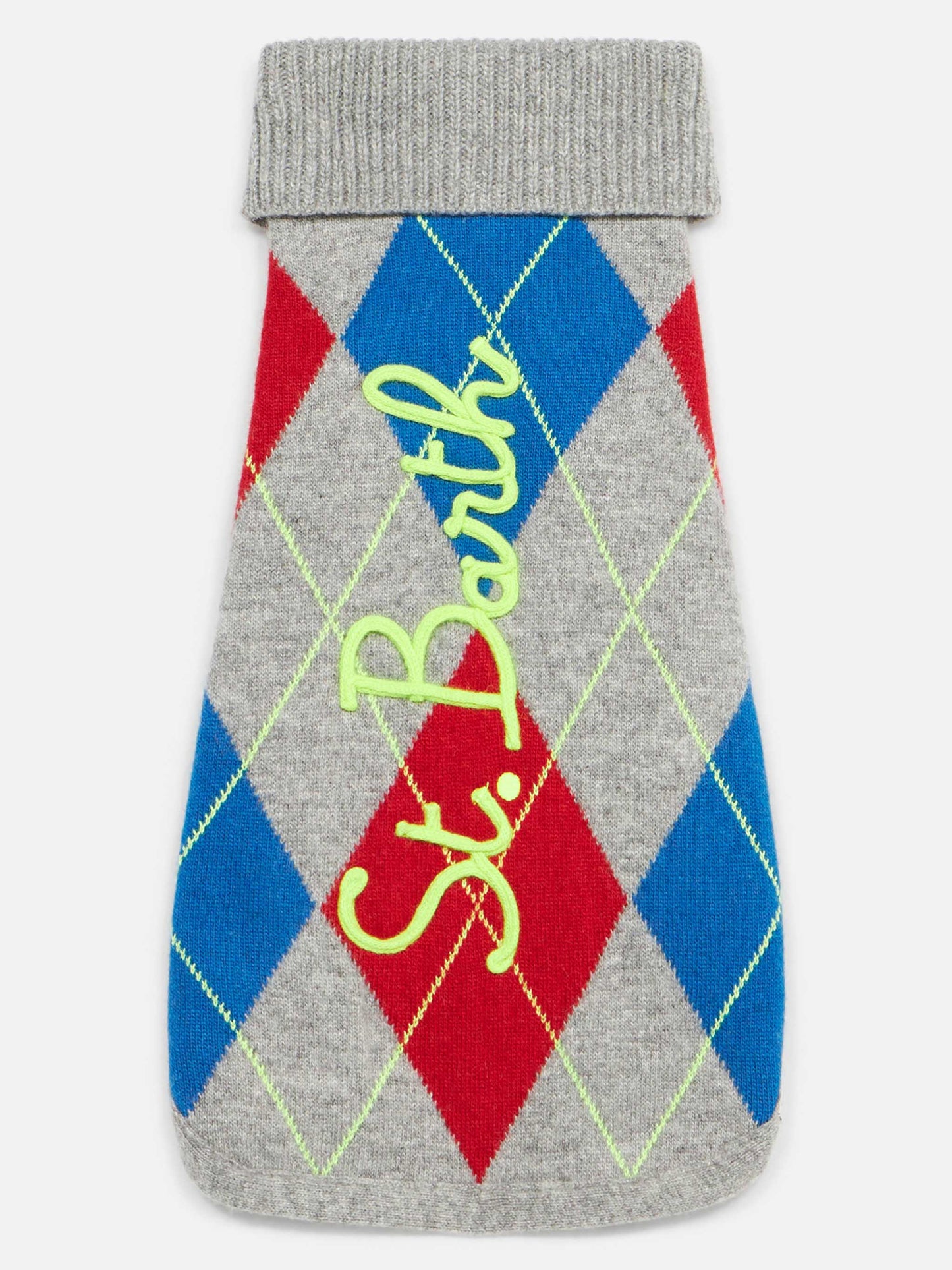 Dog sweater with argyle print - MC2 Saint Barth