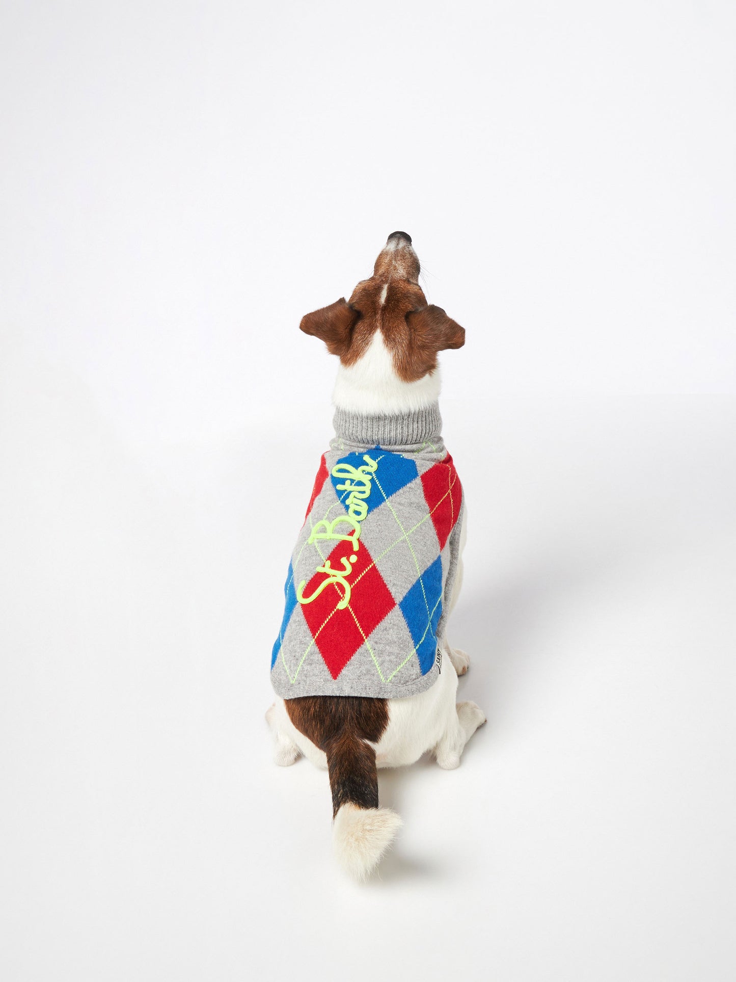 Dog sweater with argyle print - MC2 Saint Barth