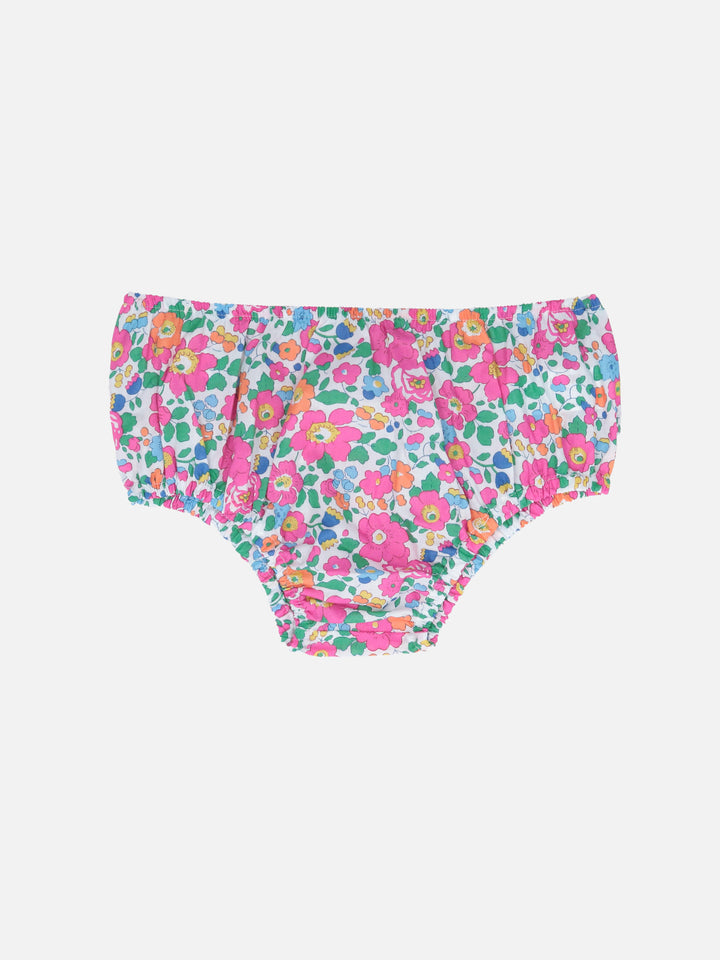 Infant bloomers Pimmy with Betsy print | MADE WITH LIBERTY FABRIC - MC2 Saint Barth