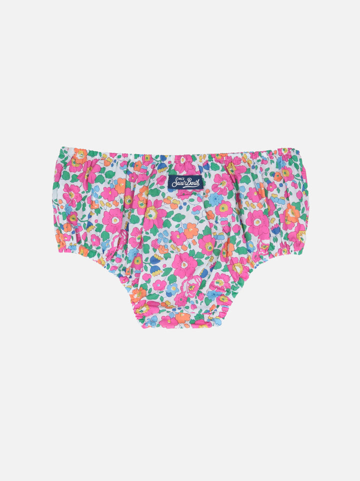 Infant bloomers Pimmy with Betsy print | MADE WITH LIBERTY FABRIC - MC2 Saint Barth
