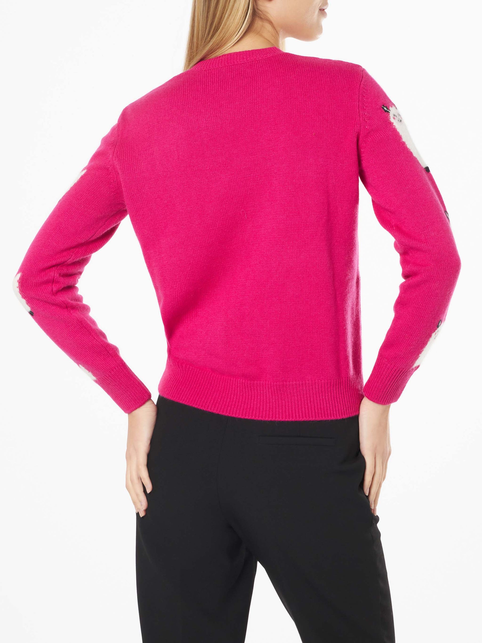 Woman crewneck sweater with L'Am<3ur embroidery - MC2 Saint Barth