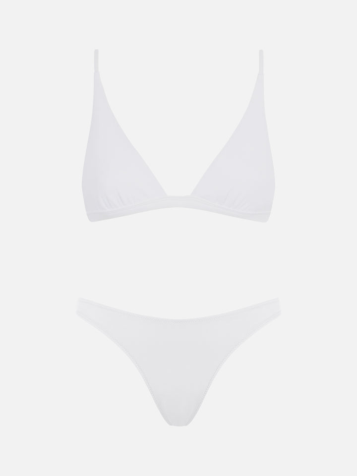 Bikini da donna a triangolo bianco
