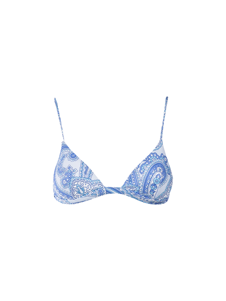 Woman paisley triangle top swimsuit Rylie