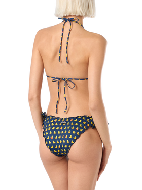 Classic Moon bikini bottoms in navy blue with duck print