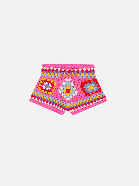 Girl crochet shorts - MC2 Saint Barth