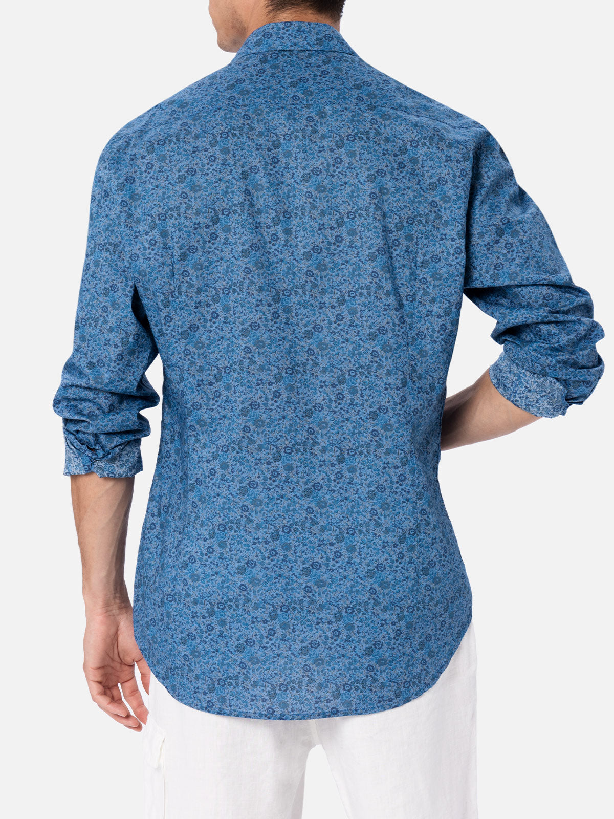 Man Emma & Georgina muslin cotton shirt Sikelia | MADE WITH LIBERTY FABRIC - MC2 Saint Barth