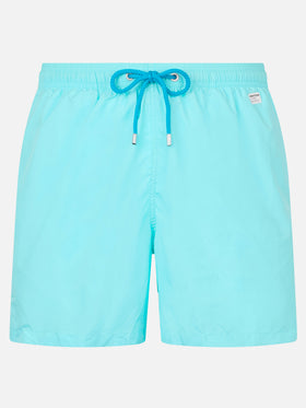 Man lightweight fabric water green swim shorts Lighting Pantone | PANTONE® SPECIAL EDITION - MC2 Saint Barth