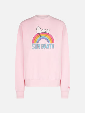 Woman pink sweatshirt with Snoopy print | Peanuts® Special Edition - MC2 Saint Barth