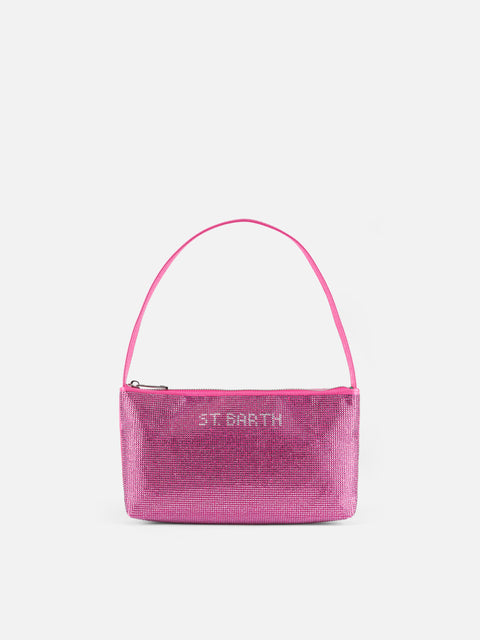 Mini bag with fuchsia rhinestones - MC2 Saint Barth
