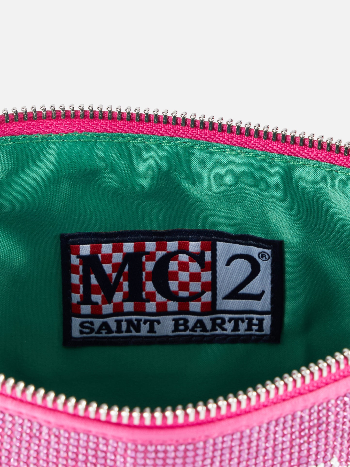 Mini bag with fuchsia rhinestones - MC2 Saint Barth