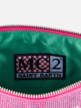 Mini bag with fuchsia rhinestones - MC2 Saint Barth